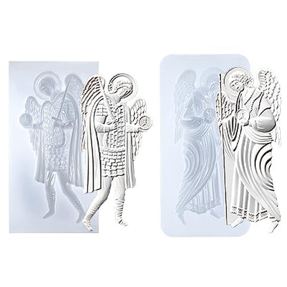 Art Molds for Polyclay Air Dry Clay Plaster (2 Count)