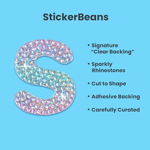 Sparkly Rhinestone Alphabet Letter Sticker S