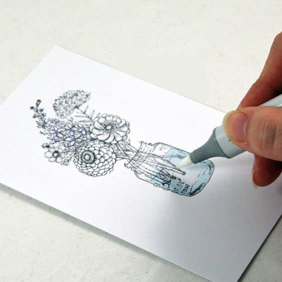 6pcs Colorless Alcohol Markers Set (6 Count)