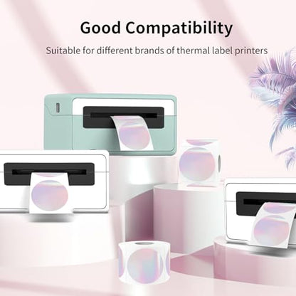 Transparent Thermal Labels Stickers 1.5 Inch
