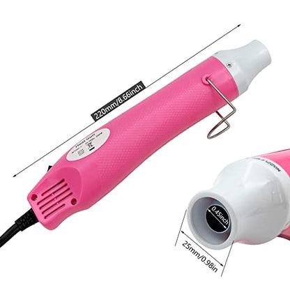 Heat Gun Mini Hot Air Gun for DIY Crafts Portable Heat Air Gun Tool for Embossing Shrink Wrapping Drying Paint