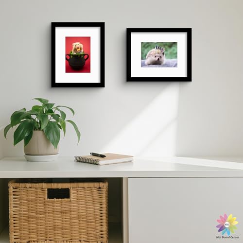 Mat Board Center 50 Pack 8x10 Picture Mat for 5x7 Photo White