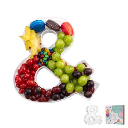11" Clear Acrylic Letter & Number Charcuterie Tray