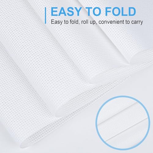 Cross Stitch Fabric 14 Count Aida Cloth 28 x 19 Inch Large Size Classic Reserve Cross Stitch Supplies Embroidery Fabric for Home DIY Craft Decoration Handmade