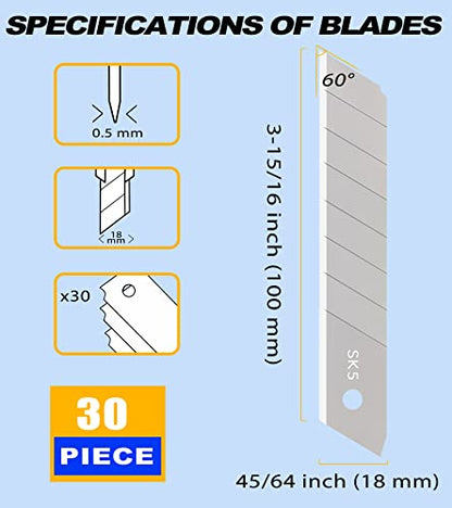 18mm Snap Off Blade SK5 (30 Count)