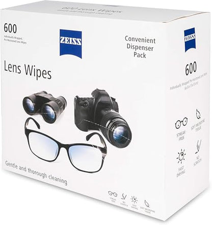 Pre Moistened Lens Cleaning Wipes (600 Count)