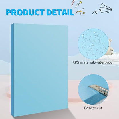 Blue 13 Pack 12x7.5x0.5 inch Foam Sheets 0.5 Inch Thick (13 Count)