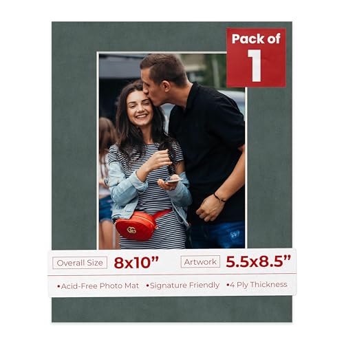 8x10 Mat Bevel Cut for 5.5x8.5 Photos