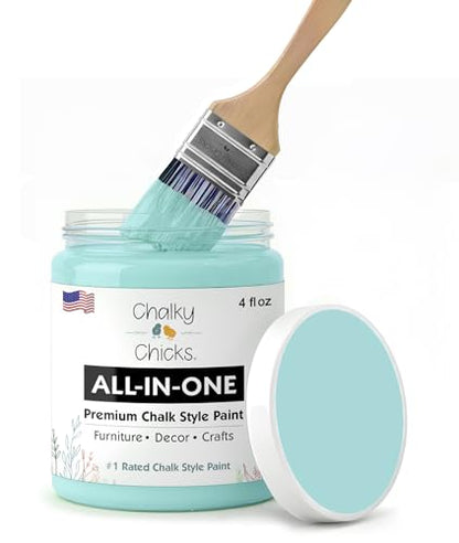 Rain Drop 4 Fl Oz Chalk Paint for Furniture All in One