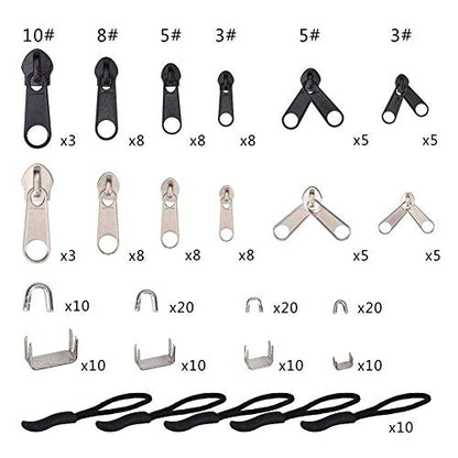 Zipper Repair Kit 197 Pcs