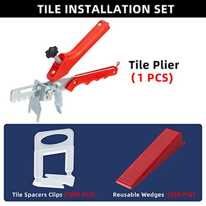 Tile Leveling System with Tile Plier (1201 Count)