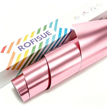 Sheet Metallic Foil Heat Transfer Viny Pink