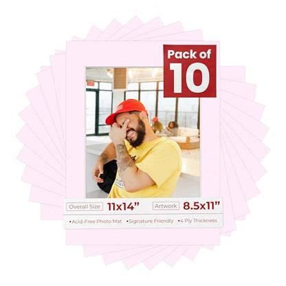 11x14 Mat for 8.5x11 Photo (10 Count)
