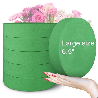 6 Pcs Floral Foam Round Blocks (6 Count)