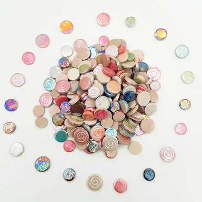 500g 1.1lb Random Color Irregular Ceramics Mosaic Tiles (16 Ounce)