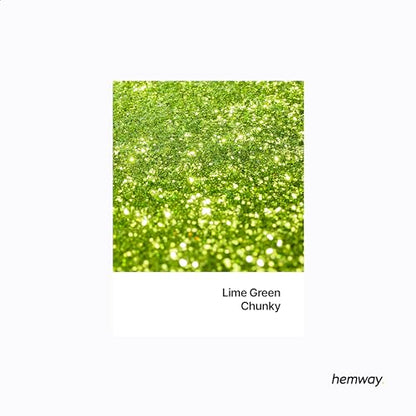 Resin Glitter Lime Green 100g Chunky Polyurethane & Epoxy Glitter (3.5274 Ounce)