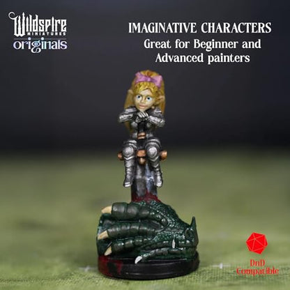 Hero, Player-Character, NPC DND Miniatures, 28mm32mm Unpainted D&D Minis Dungeons & Dragons Figures D D Bulk Pathfinder Fantasy Tabletop Fantasy Minis Set (15 Count)