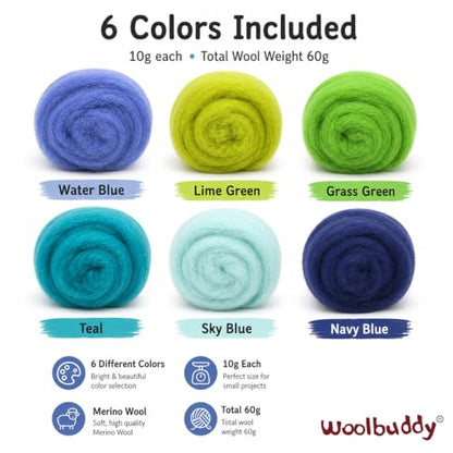 Wool Roving Kit for Needle Felting
