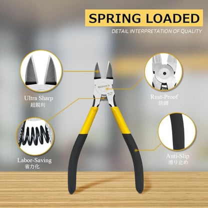 Wire Cutter 6.5 inch Cutting Pliers Diagonal Cutter Metal Snipper