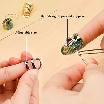 10 Pcs Sewing Thimbles for Hand Sewing