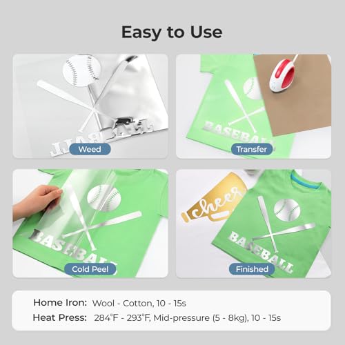 Metallic Silver Heat Transfer Vinyl