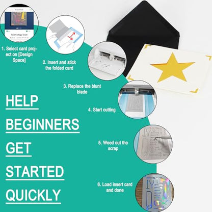 Card Making Starter Kit Compatible with Cricut Joy Xtra Machine