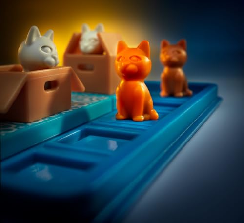 Cats & Boxes Logic Puzzle Game with 60 Challenges for Ages 7+