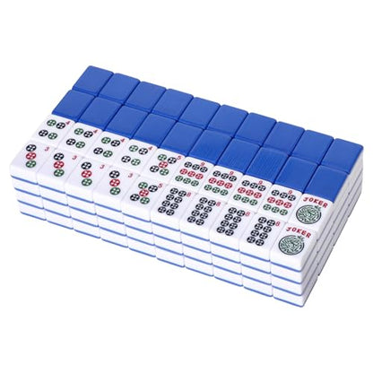 American Mahjong Tile Set with 166 Navy Blue Back Tiles (166 Count)