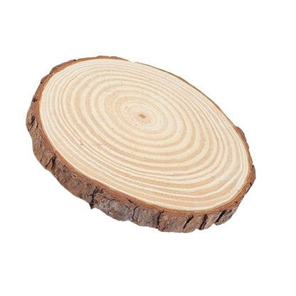 Wood Stepping Stone for Garden Walkway Decorative Path Beige