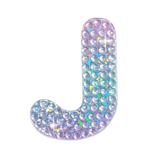 Sparkly Rhinestone Alphabet Letter Sticker J