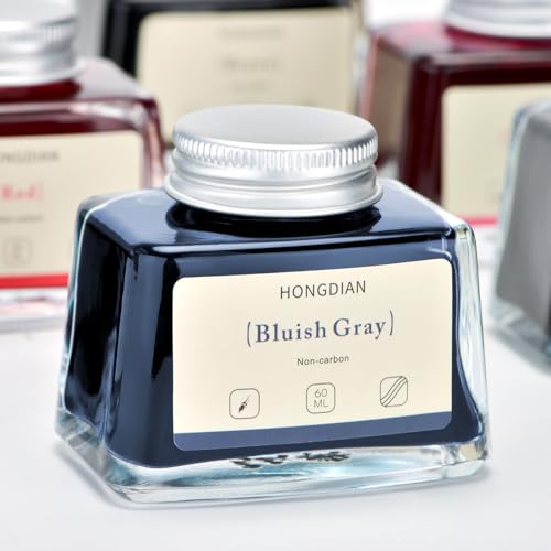 Hongdian Fountain Pen Bottled Ink Bluish Gray
