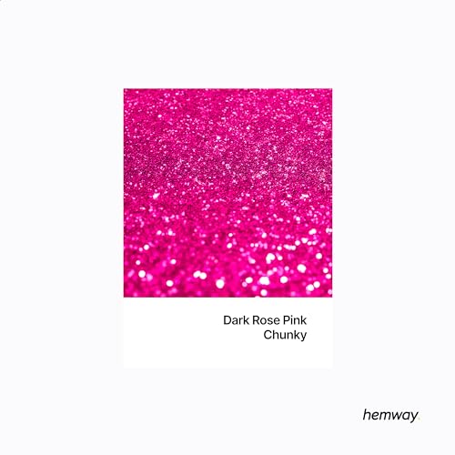 Resin Glitter Dark Rose Pink 100g Chunky (3.5274 Ounce)