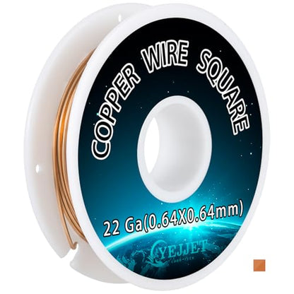 22 Gauge Copper Wire Square (50 Foot)