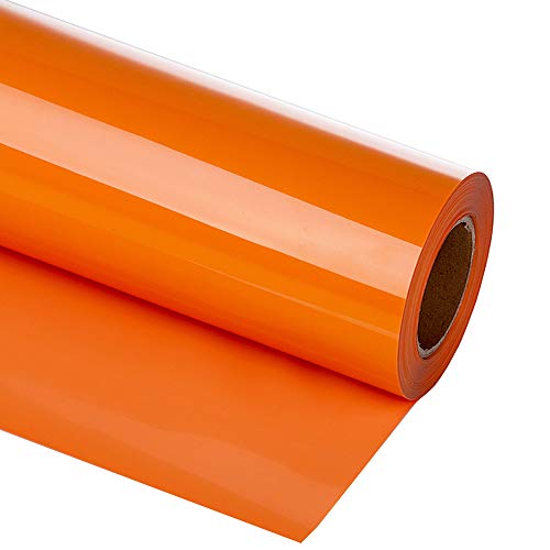Heat Transfer Vinyl Orange HTV Rolls (12 Feet)