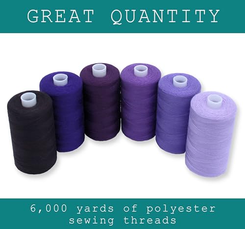 Sewing Thread in Purple Color Tones (18000 Foot)