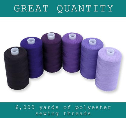 Sewing Thread in Purple Color Tones (18000 Foot)