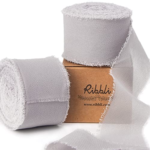 Light Grey Chiffon Ribbon 1 (60 Foot)