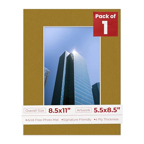 5.5x8.5 Mat for 8.5x11 Frame