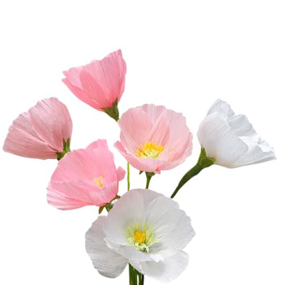 Crepe Paper Flower DIY Making Kit (24 Count)