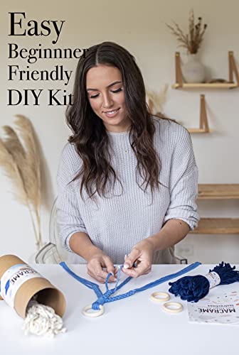 Macrame Kit Makes 3 DIY Plant Hangers for Teens & Adult Beginners (3 Count)