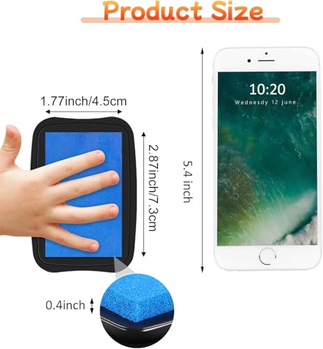 Large Finger Ink Pads for Kids Washable Craft Ink Stamp Pads