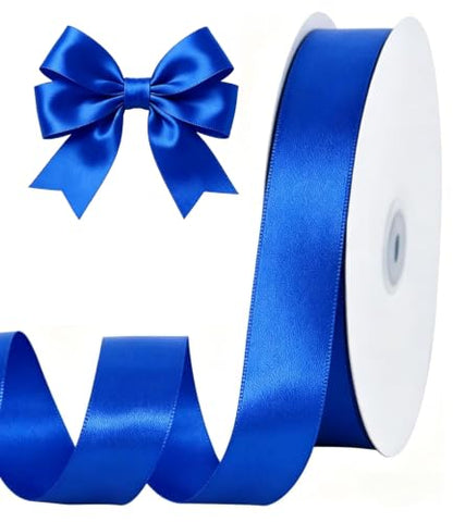 1 Inch x 100yds Royal Blue Satin Ribbon for Crafts (300 Foot)