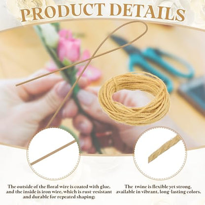 50Pcs 2 Gauge Floral Wire (50 Count)
