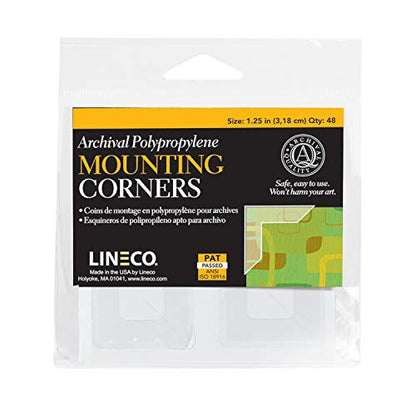 Self Adhesive Polypropylene Mounting Corners (48 Count)