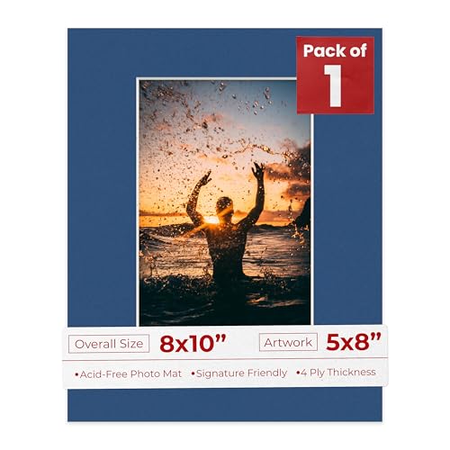 8x10 Mat Bevel Cut for 5x8 Photos