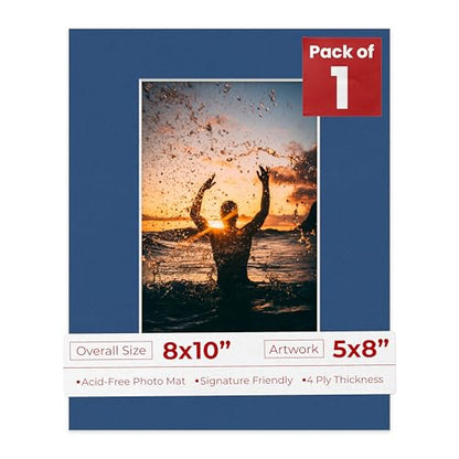 8x10 Mat Bevel Cut for 5x8 Photos