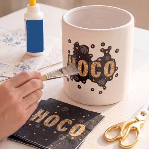 60 Pcs Hoco Cocktail Paper Napkins 6.5 x 6.5 Inches (60 Count)