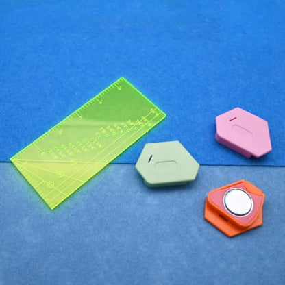 Magnetic Seam Guide for Sewing Machine with Piercing Seam Guide Ruler