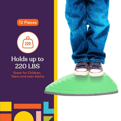 Stepping Stones for Kids Indoor and Outdoor Balance Blocks Promote Coordination