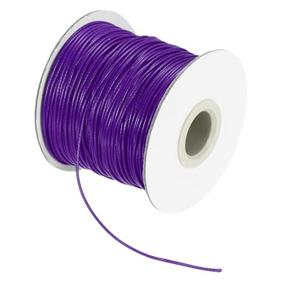 Waxed Cord 1mm Waxed Thread 87 Yard Wax String Leather Cord for Bracelet Making
